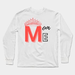 Mother's Day Red Crown Long Sleeve T-Shirt